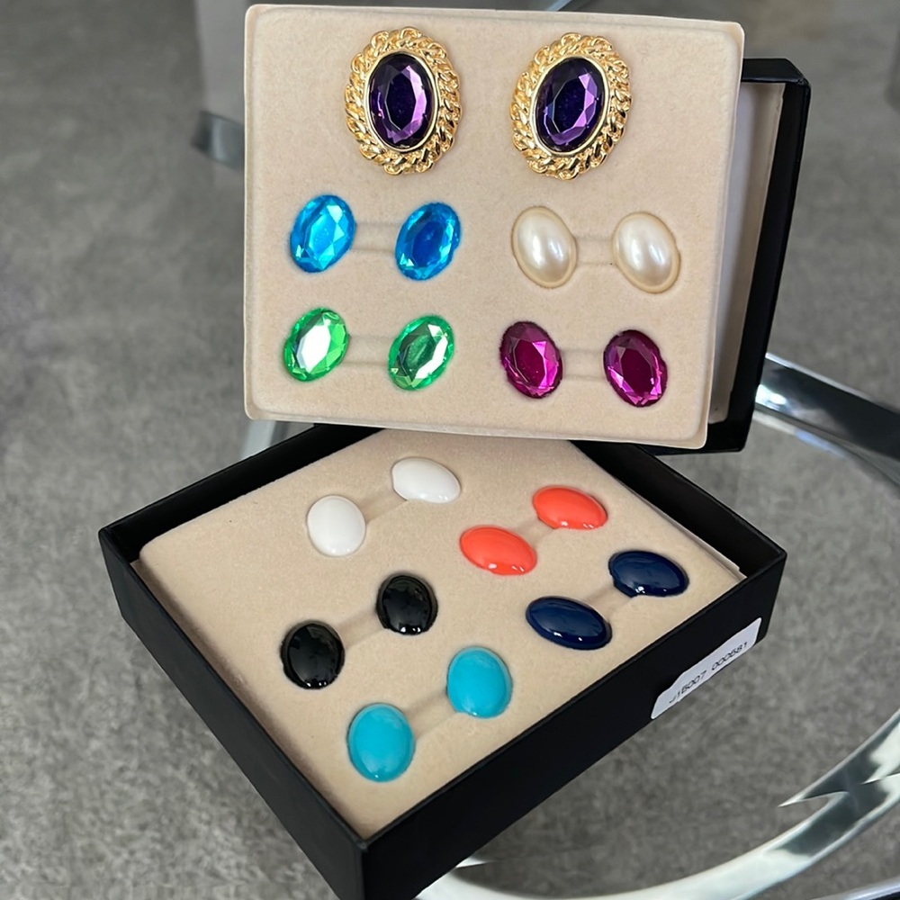 K.J.L by Kenneth Jay Lane Gold Exchangeable Earrings